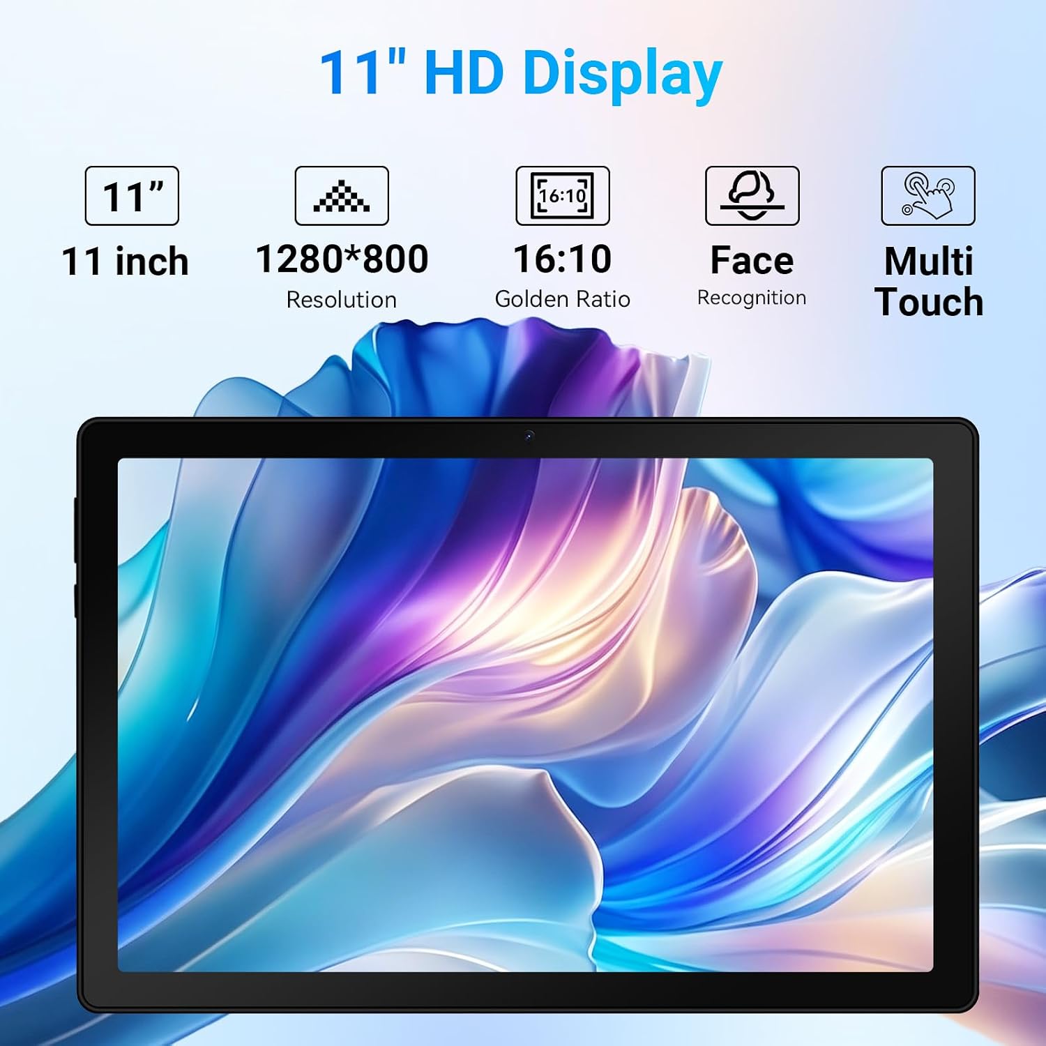 URAO Tablet,11" Android 16 Tablet Octa-core 36GB+128GB Gemini AI | 7800mAh Battery 1280 * 800 IPS FHD 5MP+8MP Camera Wi-Fi 6,BT 5.4 GMS Support 1TB Expansion with Keyboard Stylus Headphone - Image 7